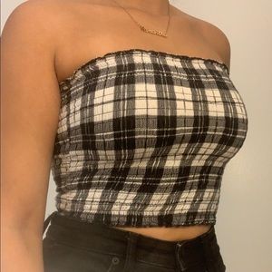Checkered Tube Top